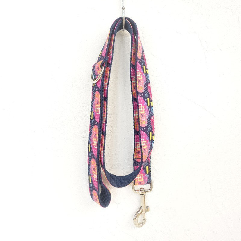 Pet leash dog hoop bow tie jewelry