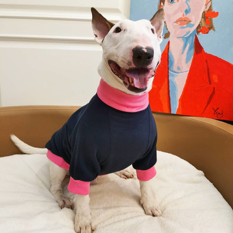 Pet Plus Fleece Warm Fluorescent Contrast Sweater