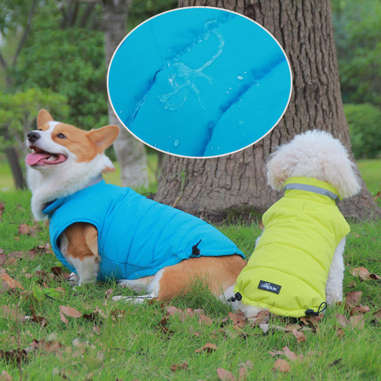 Thickened Waterproof Outdoor Pet Jacket Double-sided Reflective