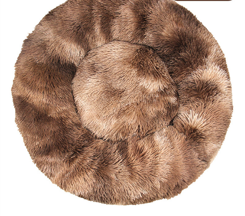 Solid Color Plush Warm Pet Kennel