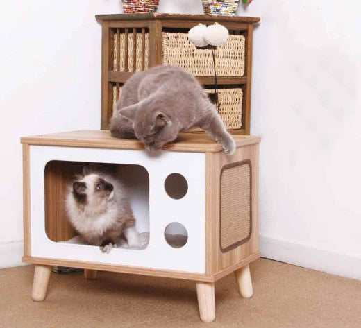 TV Set Cat Scratch Board Toy