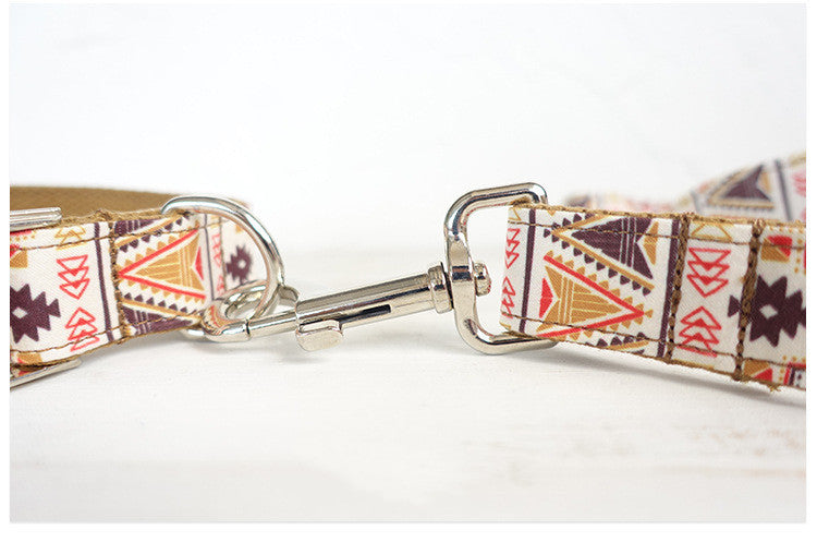 Pet leash dog hoop bow tie jewelry