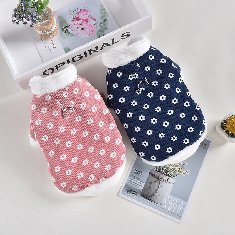 Dog Cotton Coat Corduroy Jacket