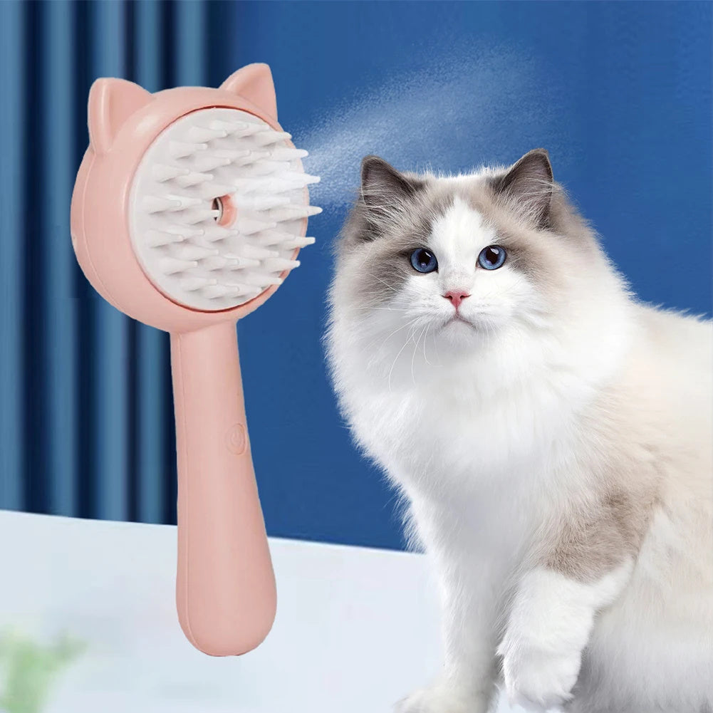 Hair Cleaning With Mist Cat Grooming Brush