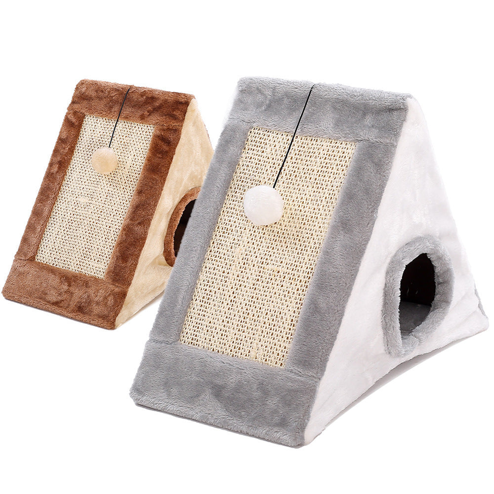 Creative Triangle Cat Claw Sisal Toy