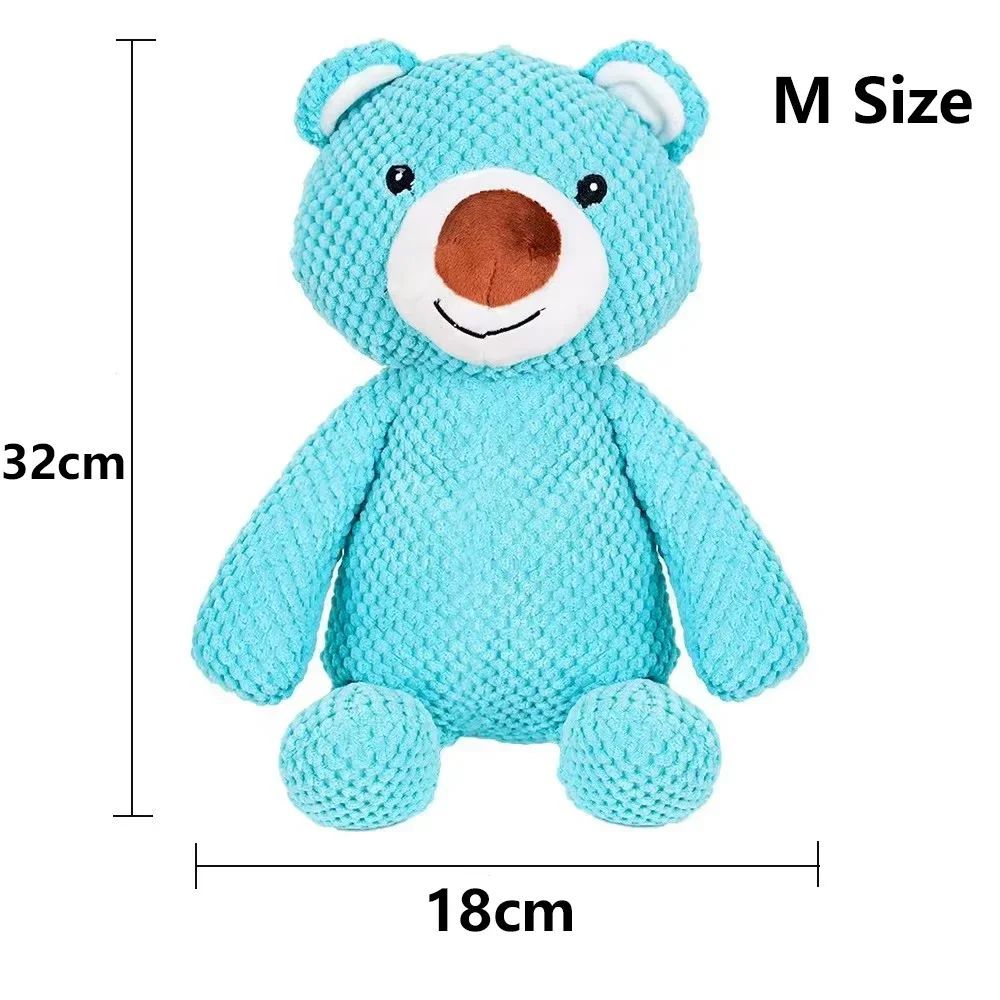 Dog Large Sound Squeaky Toys Bear Animals Shape Pet Soft Plush Chew Molar Training Toy Puppy Bite Teeth Dental Toys Pet Supplies