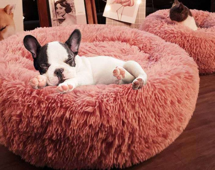 Thickened Plush Round Pet Nest Pad