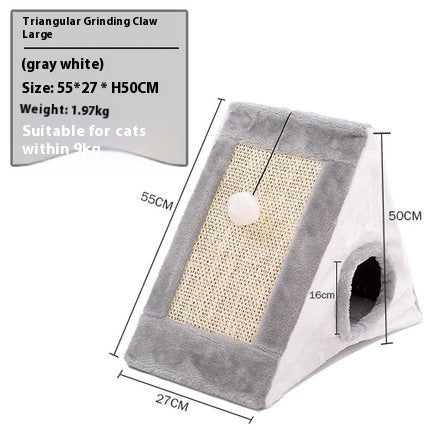 Creative Triangle Cat Claw Sisal Toy