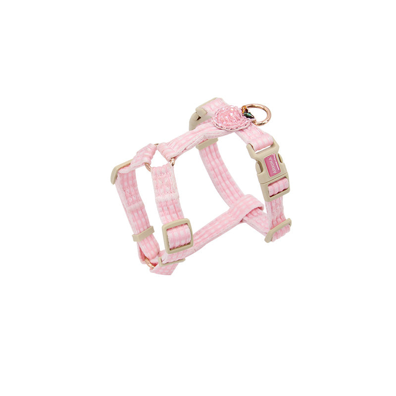 Fashionable Flower And Fruit Pastoral Lattice Pet Leash