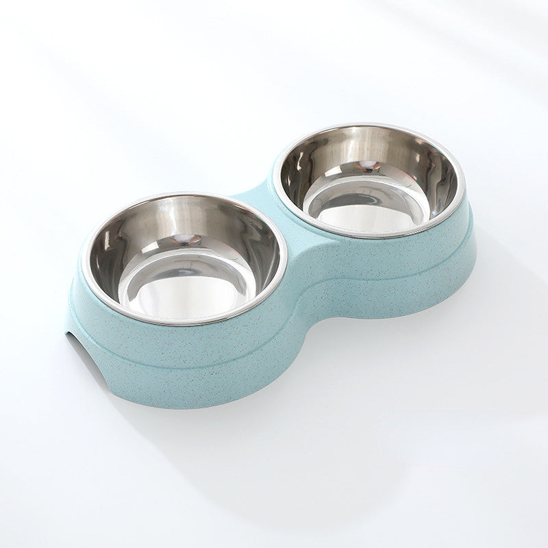Double Pet Bowls Dog Food Water