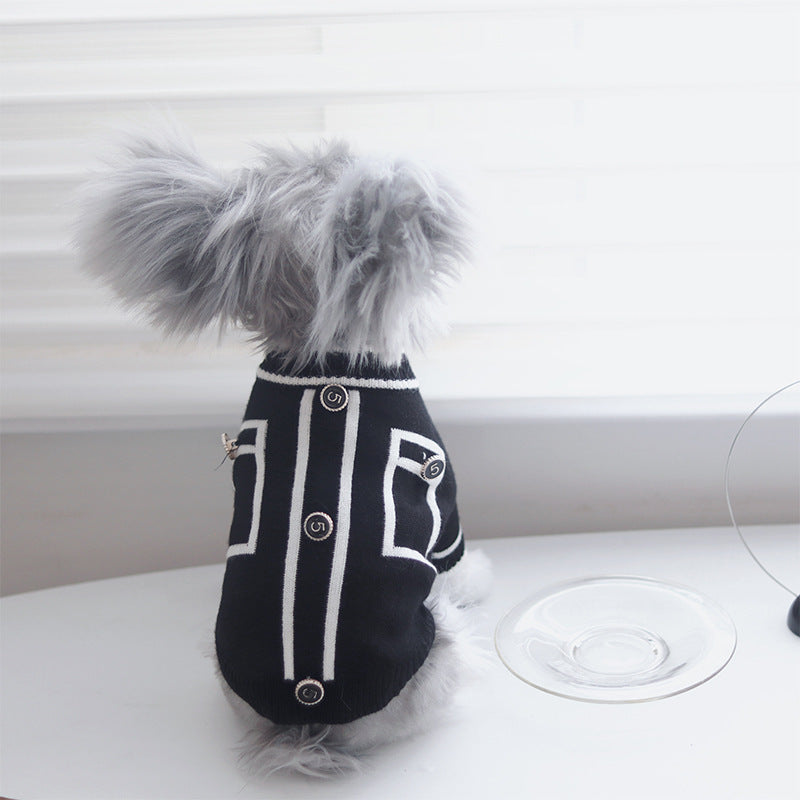 Dog Clothes Warm Small Country Style Sweater