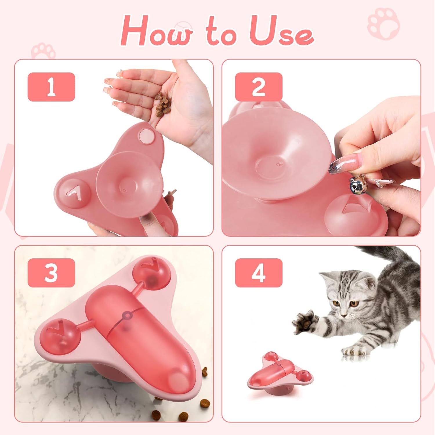 Interactive Cat Toy Puzzle Toy Pet Slow Feeder For Bored Indoor Cat Dog Bunny