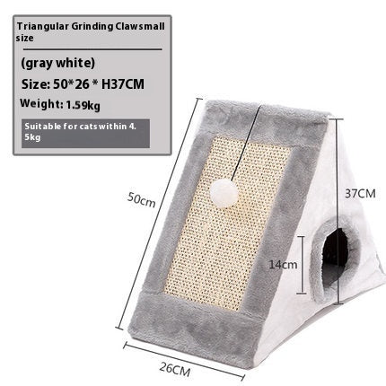 Creative Triangle Cat Claw Sisal Toy