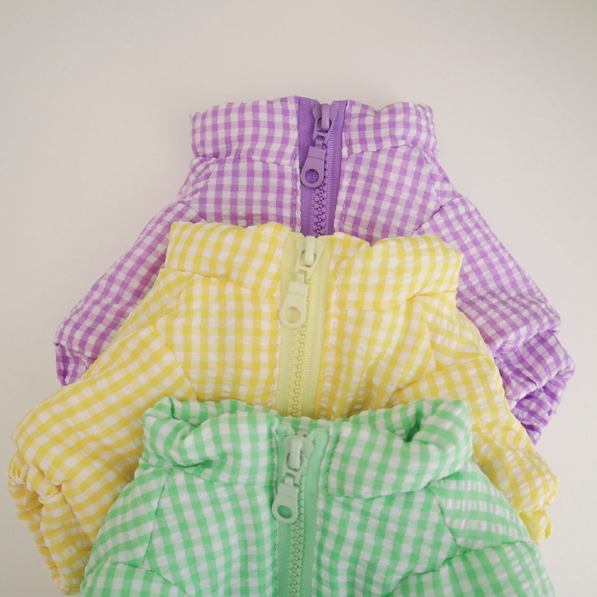 Dog Clothes Thick Plaid Cotton Coat