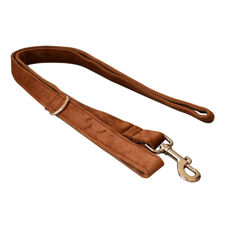 Ancient Pottery Velvet Dog  Leash Pet Neck Collar