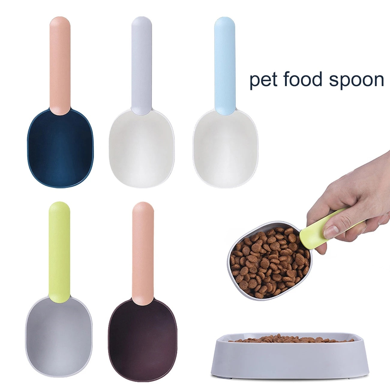 Pet Food Scoop With Ergonomic Bag