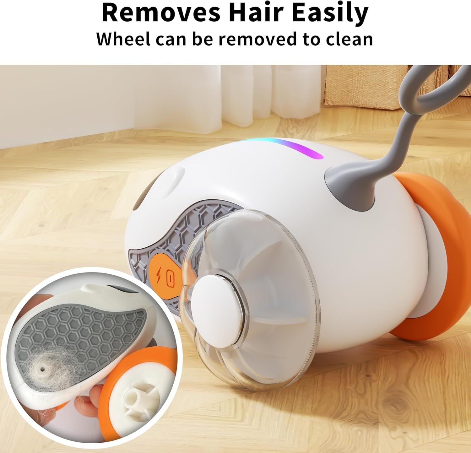 Interactive Cat Toys For Indoor Cats With Upgraded Rechargeable Joystick Remote Control Smart Automatic Moving Cat Toys With Kitten Toys For All Breeds Of Bored Cat Exercise-Blue