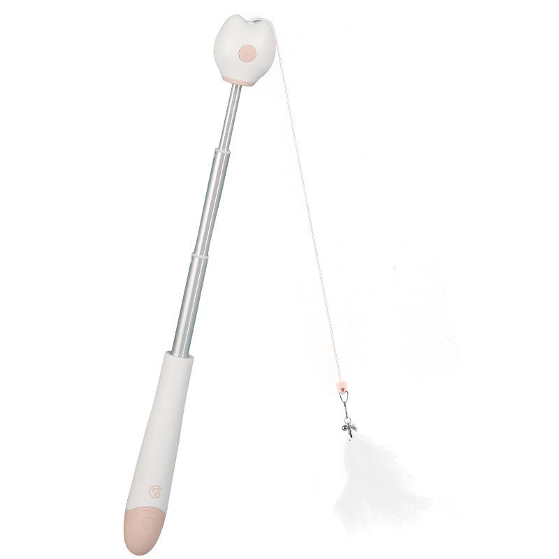 Plush Ball Feather Fun Cat Toy