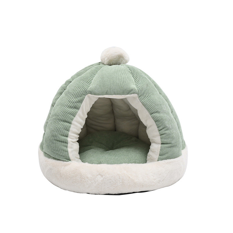 Kennel Dog Bed Enclosed Kitty Kennel