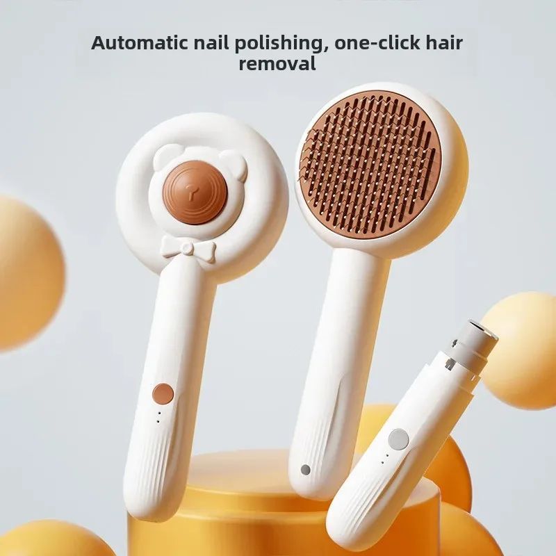 Rechargeable Two-In-One Pet Nail Trimmer Combs