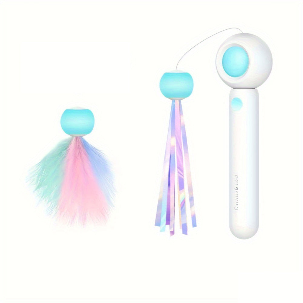 Cat Teaser Stick Toy For Indoor Cats